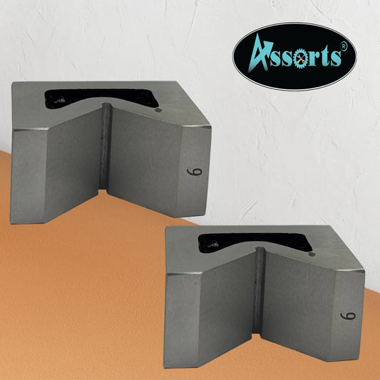Seasoned Cast Iron 2 Inches V-Block Pair – Precision Tool for Machining, 52 mm x 38 mm x 25 mm