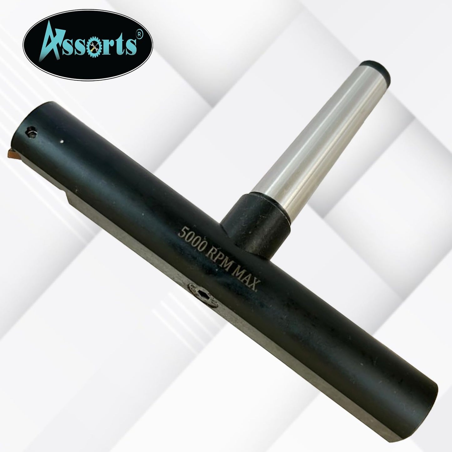 Assorts 6″ Balanced Fly Cutter Indexable Face Milling Cutter with MT2 Shank (M10 × 1.5 Drawbar), Single TCMT1604 Insert, Torx Screw & Star Key Included