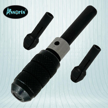 3 Piece Pin Chuck Set-Capacity: 0"-1/32", 1/32"-1/16", 1/16"-3/32"-Small Drill Bits