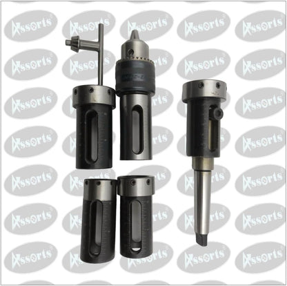 ASSORTS MT-2 TAPPING/DRILLING/THREADING ATTACHMENT WITH DIE HOLDER WITH DRILL CHUCK