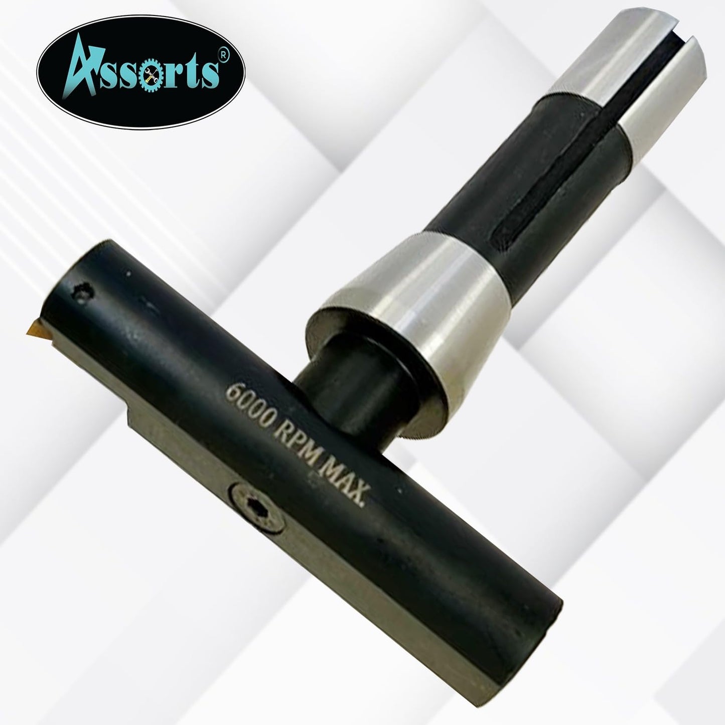 Assorts 5″ Balanced Fly Cutter Indexable Face Milling Cutter with R8 Shank (7/16 UNF Drawbar), Single TCMT1604 Insert, Torx Screw & Star Key Included