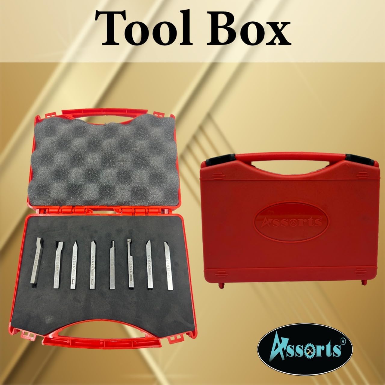 HSS Lathe Form Tools Set 6 mm Square Shank-Metalworking for Turning, threading, grooving, turning, Engineering Tools