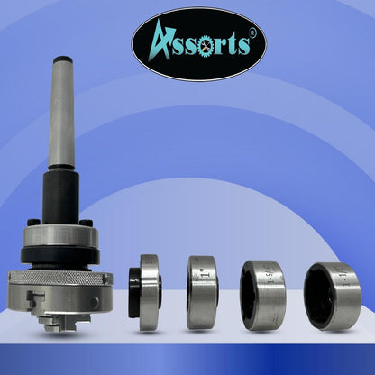Lathe Tailstock Die Holder 2MT Shank- Tapping Threading Reaming Drilling+ 65 mm 3 jaw Self-Centering Chuck