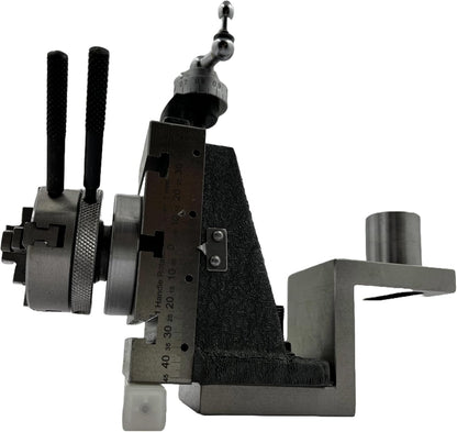 Assorts New Mini Fixed Vertical Slide (90mm x 50mm) with 3-Slots and Precision Side Scale, Z-Angle Plate, and 50mm 4-Jaw Self-Centering Chuck with Back Plate - for Mini Lathe Metalworking Projects