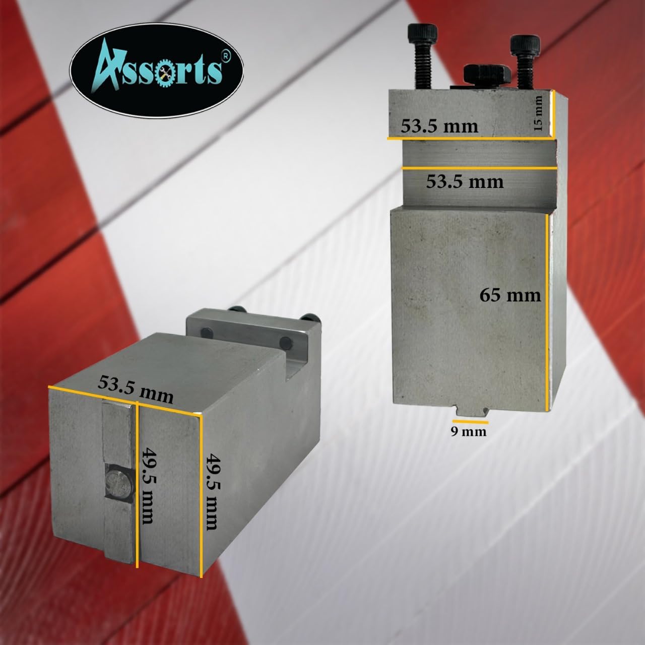 Assorts WM 280 Tool Post with 3/8" Thread Base Plate – Durable and Precise Machining Accessory