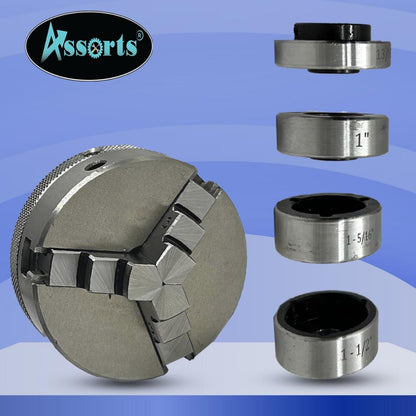 Lathe Tailstock Die Holder 2MT Shank- Tapping Threading Reaming Drilling+ 65 mm 3 jaw Self-Centering Chuck