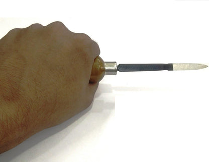 4" /100 MM SCRAPER BLADE & DEBURRING FINISHING ENGINEERING HAND TOOL FOR WORKSHOP-WOODEN HANDLE GRIP (*NOT RECOMMENDED FOR METAL SCRAPPING)