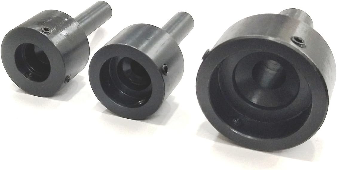Assorts Tool Steel STRAIGHT SHANK Round Die Holders -threading, Engineering Lathe Tools (Set Of 3 Die Holders On Wooden Stand)