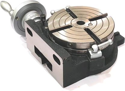 Horizontal Vertical HV6-4 slots Rotary Table 6" (150 mm) for Milling Machine