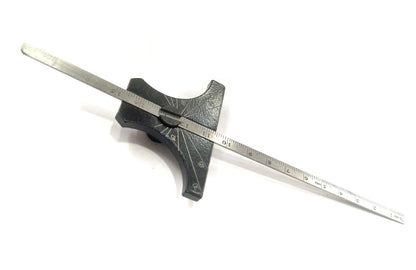 Stainless Steel Ruler Engineer's Depth Gauge Metric & Imperial 6" Ruler (150 mm)