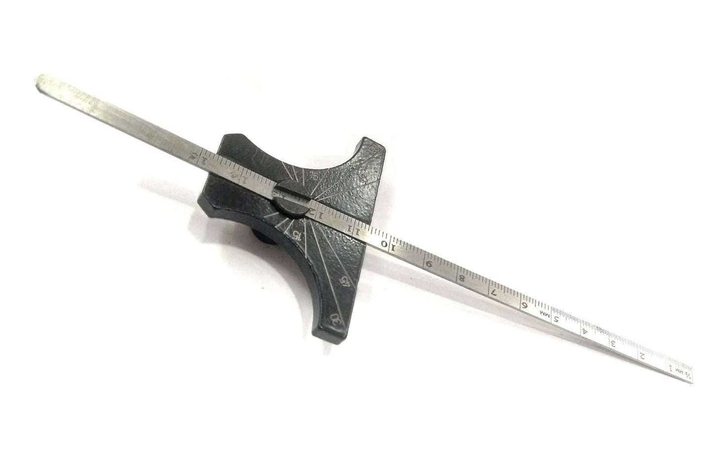 Stainless Steel Ruler Engineer's Depth Gauge Metric & Imperial 6" Ruler (150 mm)