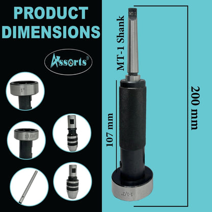 Threading & Tapping Attachment Tailstock Die Holder Set (MT-1)