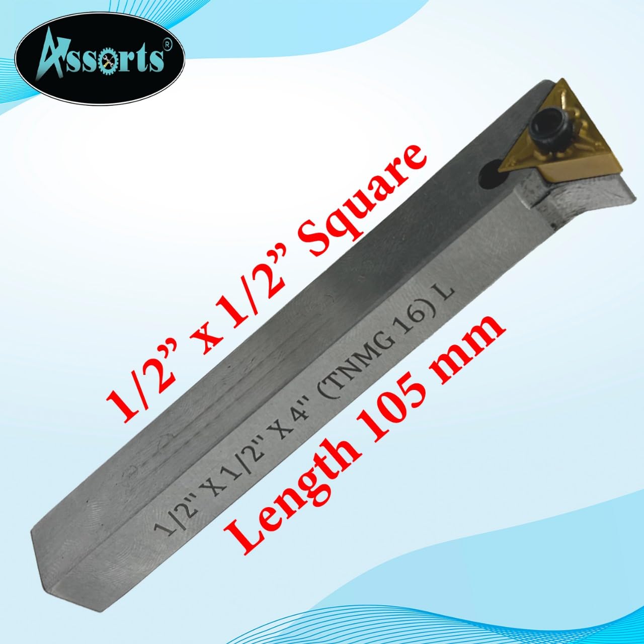 2.5" Fly Cutter R8 Shank for Bridgeport Milling Machine + 1/2" Square HSS Tool Bit Bit
