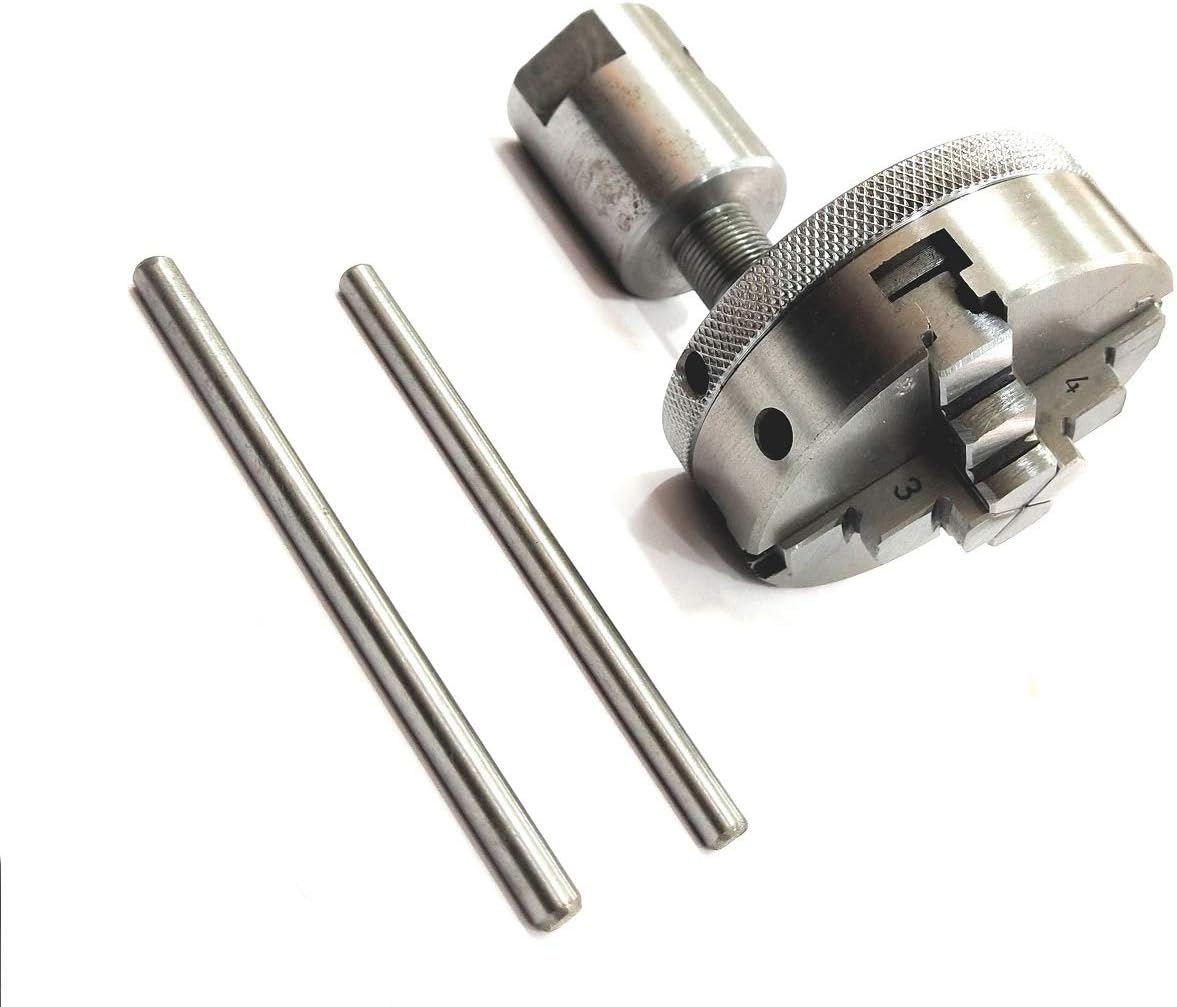 Lathe Spindle Adapter Connects 3/4" X 16 Tpi Machine Spindle To M14 X 1 Threaded Chucks (ADAPTOR WITH 65 MM 4 JAW SELF CENTERING CHUCK)