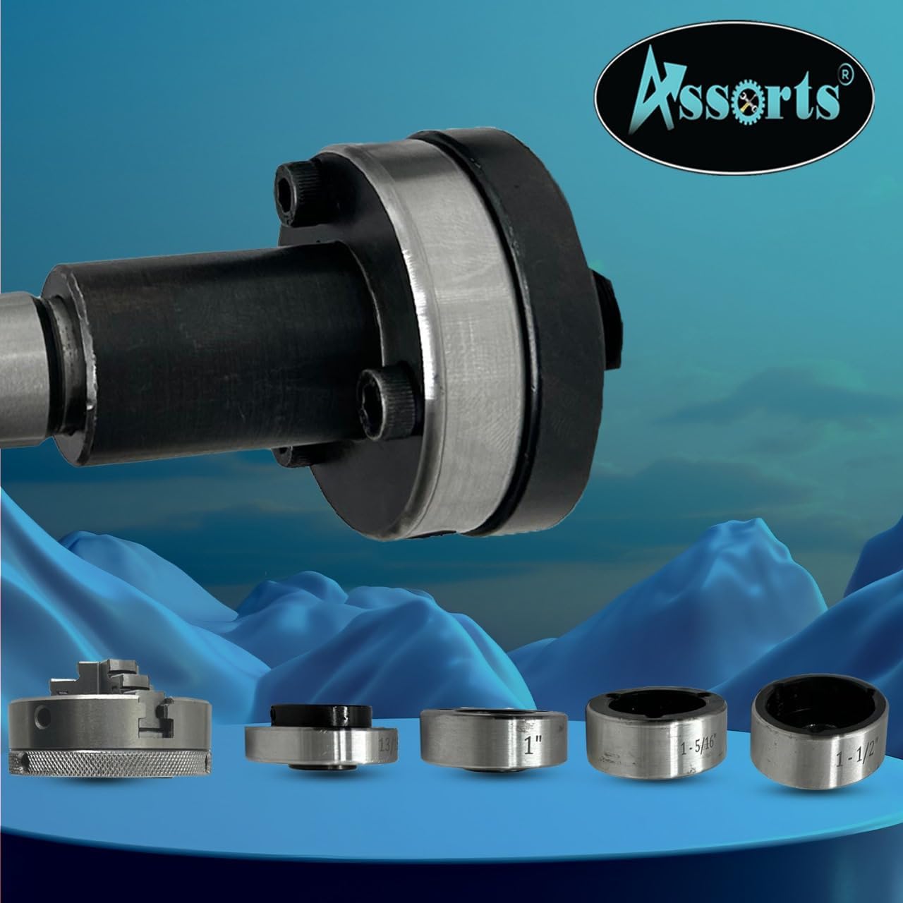 Lathe Tailstock Die Holder 3MT Shank- Tapping Threading Reaming Drilling+ 65 mm 3 jaw Self-Centering Chuck