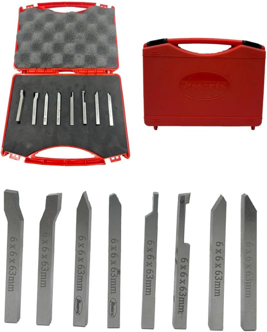 HSS Lathe Form Tools Set 6 mm Square Shank-Metalworking for Turning, threading, grooving, turning, Engineering Tools