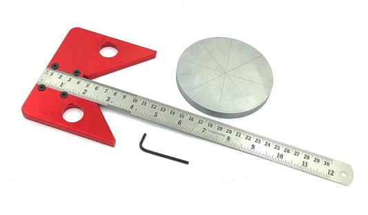 Most Accurate Center Finder Square Carpenter Woodworking Ruler 45 Degrees Angle Line Caliber Marking Ruler Measuring Scribe Tool