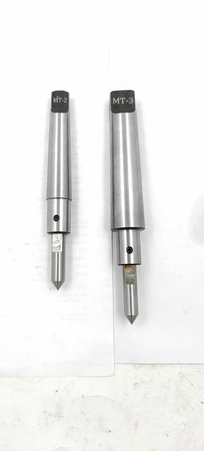 Assorts MT2 & MT3 Shank (Teng) Spring Center Tap Guide Tool Set - Aligns Tap for Threading on Lathes, Mills, and Jig Bores (set of both)