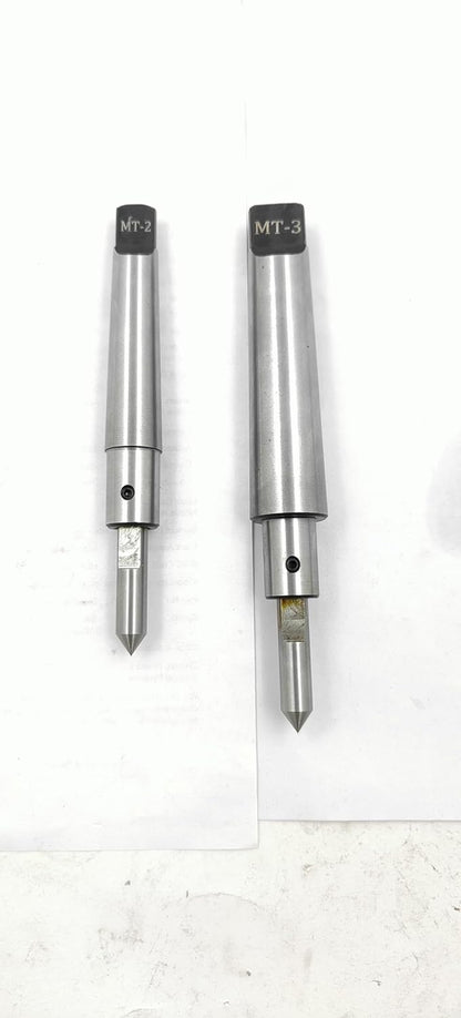 Assorts MT2 & MT3 Shank (Teng) Spring Center Tap Guide Tool Set - Aligns Tap for Threading on Lathes, Mills, and Jig Bores (set of both)