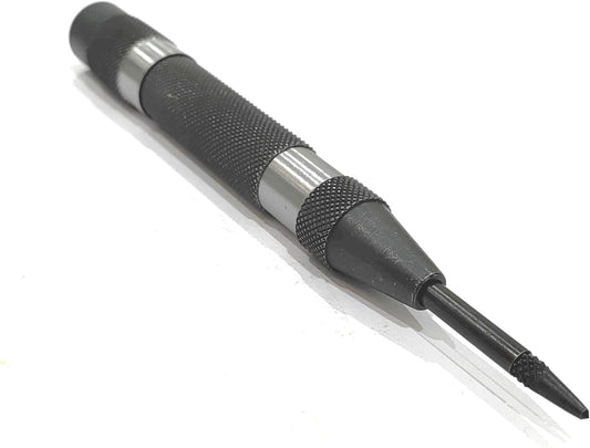 Automatic Center Punch with Replaceable Hardened Steel Tip (Medium Duty)