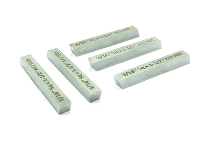 Pack of 5 x HSS M2 Cutting Tool Bits for Milling Fly Cutters & Lathe's Turning Tools (3/16" Square x 1-1/2" Long)