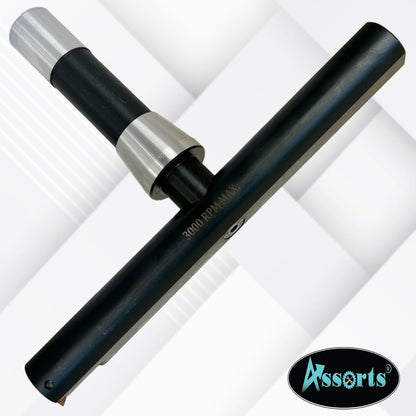 Assorts 9" Balanced Fly Cutter Indexable Face Milling Cutter with R8 Shank (7/16 UNF Drawbar Thread), Single Insert Tool, TCMT1604 Insert, Torx Screw & Star Key Included
