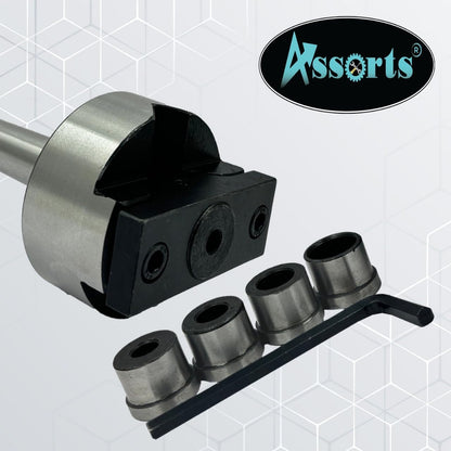 V-Boring- Adaptor for Round Bar Drilling on Lathe Machine (Morse Taper MT1)