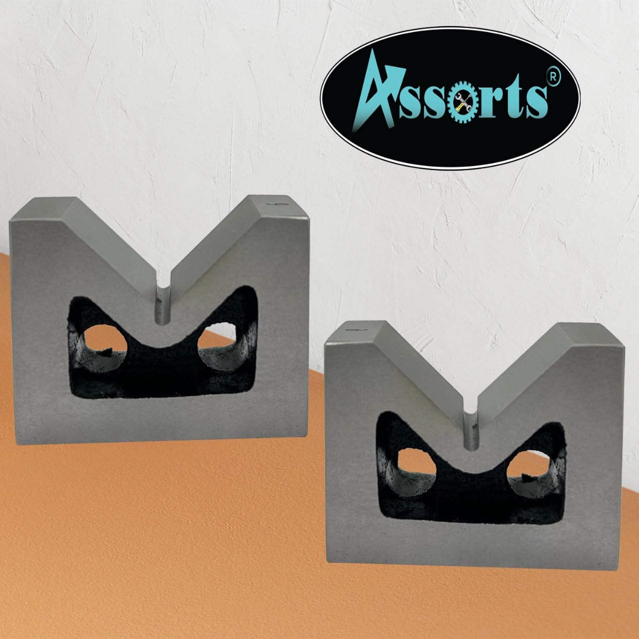 Seasoned Cast Iron 2 Inches V-Block Pair – Precision Tool for Machining, 52 mm x 38 mm x 25 mm