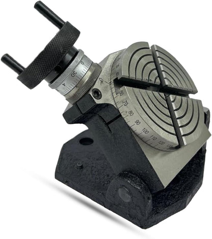 Assorts 4" Inches (100 mm) 4 slots Tilting Rotary Table for Milling Machines