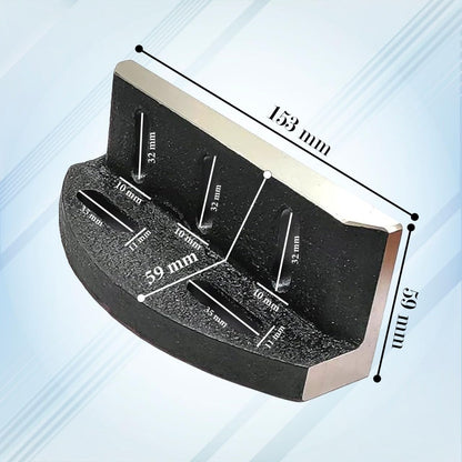 Caste Iron Slotted Slim Angle Plate 150mm x 58mm x 58 mm - Suitable for Lathes Including Myford & ML7 series