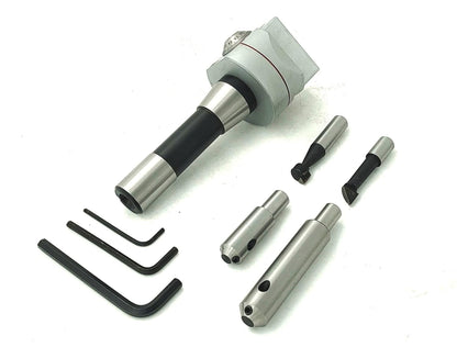 Boring Head Diameter 62 mm with 2 x Fly cutting tool holders & 2 x Carbide Brazed Tools II 1 Division: 0.01 mm