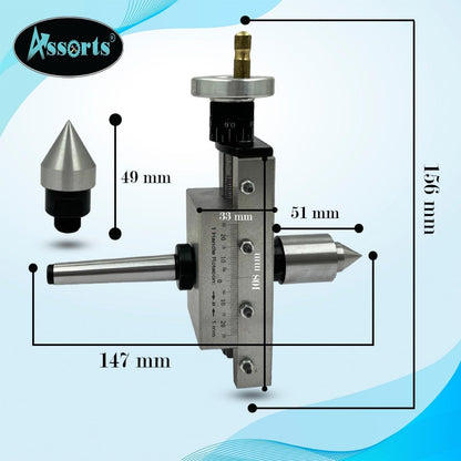 ASSORTS Design Patent Taper Turning For Lathe Tailstock w/Live & Dead Center options