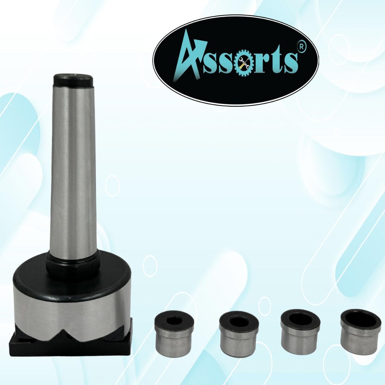 V-Boring- Adaptor for Round Bar Drilling on Lathe Machine (Morse Taper MT3)