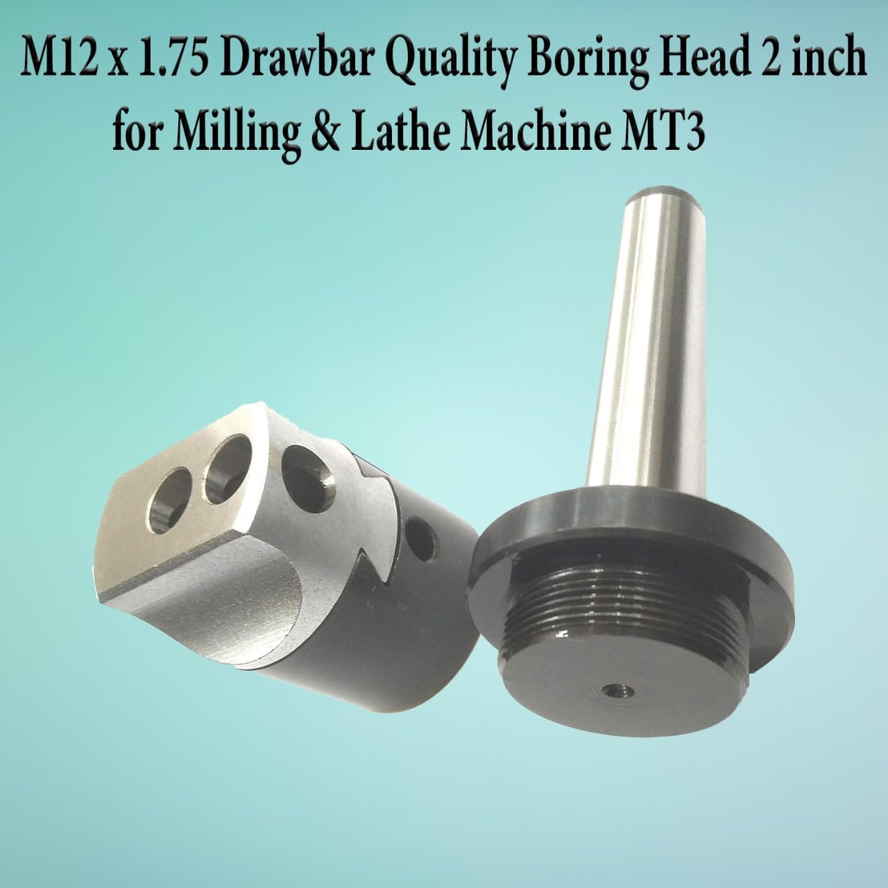 Assorts' Quality Boring Head 2" Inches for Milling & Lathe Machine (2MT (M10 x 1.5 Drawbar))