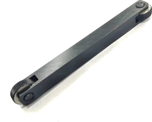 ASSORTS Lathe Knurling Tool Double End Wheel | Linear Pitch | Medium Straight Knurls | EN31 Hardened Knurl Wheels | 1/2" x 1/2" x 5" Holder | 3/4" x 1/4" x 1/4" Knurl Size | For Small & Medium Lathes