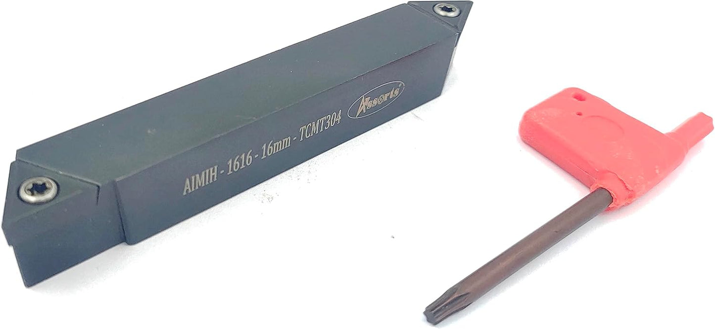 Double End Indexable RH & Center Cut Turning Tool for CNC & Lathe Machine (16 mm Sq. Shank)