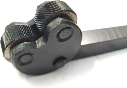 KNURLING TOOL PIVOT HEAD DIAMOND MEDIUM PITCH PATTERN 1/2" SQ. SHANK-LATHE ENGINEERING MACHINE TOOLS