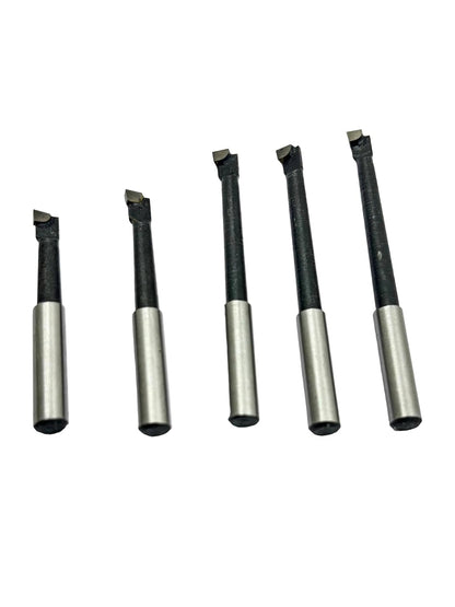 Assorts Set of 5 Carbide-Brazed Boring Bars for Boring Heads – Precision Cutting Tools