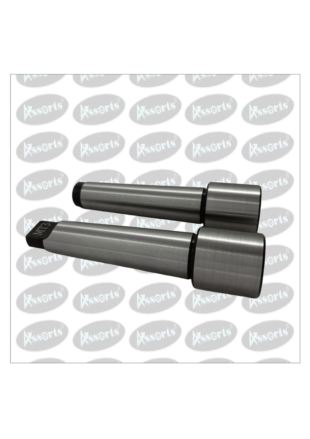 Assorts MT-3 Blank Arbor Teng and Drawbar with 12.175 Thread and 32x32mm Stub Size (Set of 2 Pieces)
