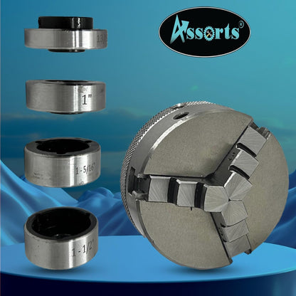 Lathe Tailstock Die Holder 3MT Shank- Tapping Threading Reaming Drilling+ 65 mm 3 jaw Self-Centering Chuck