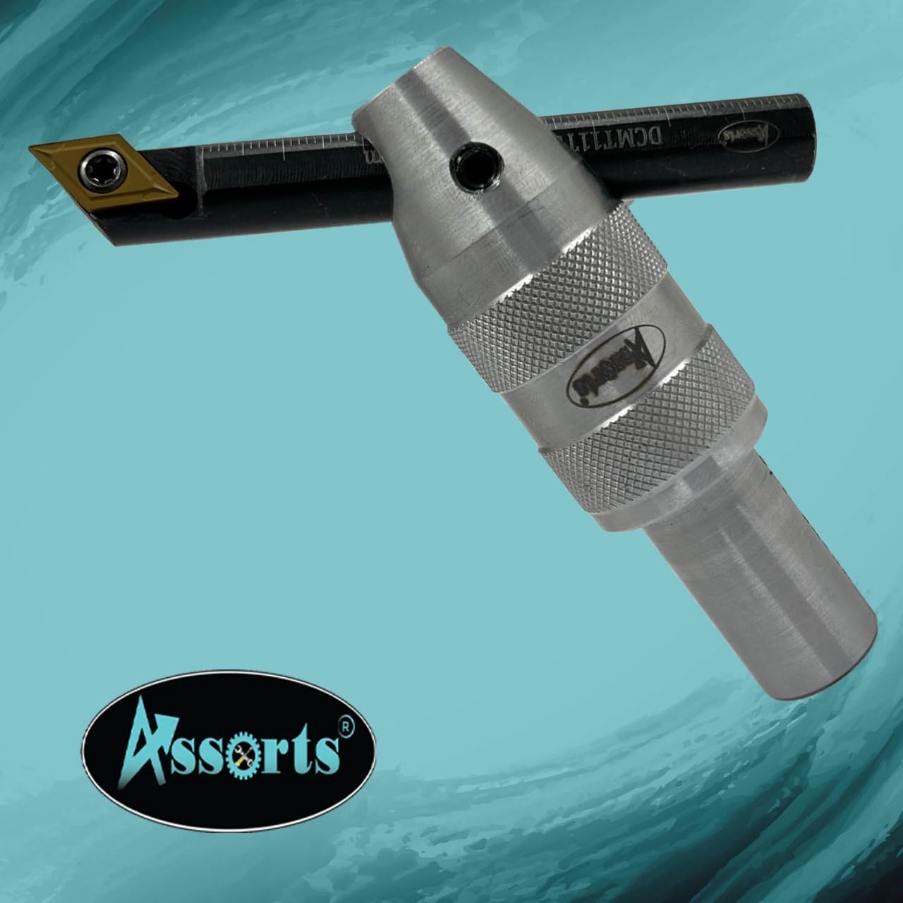 Assorts Fly Cutter with 3/4" (19.05 mm) Straight Shank & Indexable Boring Bar – Includes 10 PCS DCMT 11T304 Inserts & Plastic Case | Ideal for Facing & Boring | Watch Video for Details