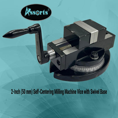 Assorts Self Centering Milling Machine Vice with Swivel Base 2" (50 MM)