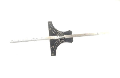 Stainless Steel Ruler Engineer's Depth Gauge Metric & Imperial 6" Ruler (150 mm)