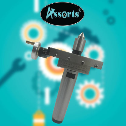 NEW IMPROVED TAPER TURNING ATTACHMENT WITH REVOLVING LIVE CENTER FOR LATHE MACHINE-METRIC (MORSE TAPER 4MT)