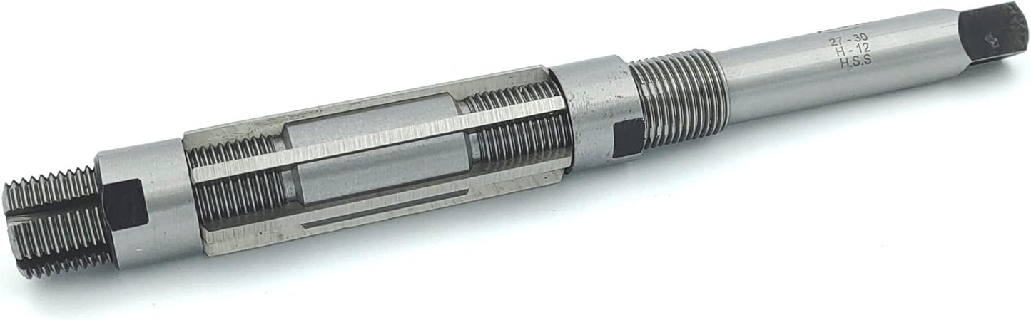 HSS M2 Grade Precision Expandable Reamers DIY Finishing Hand Tool (H12 (27-30.0 mm))