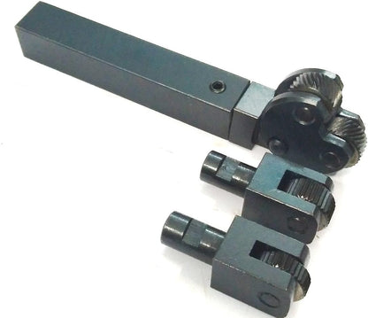 TOOL STEEL INTER-CHANGEABLE HEADS DIAMOND & LINEAR KNURLING TOOL- LATHE ENGINEERING TOOLS (PITCH 1.5 MM)