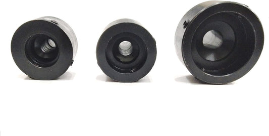 Assorts Tool Steel STRAIGHT SHANK Round Die Holders -threading, Engineering Lathe Tools (Set Of 3 Die Holders On Wooden Stand)