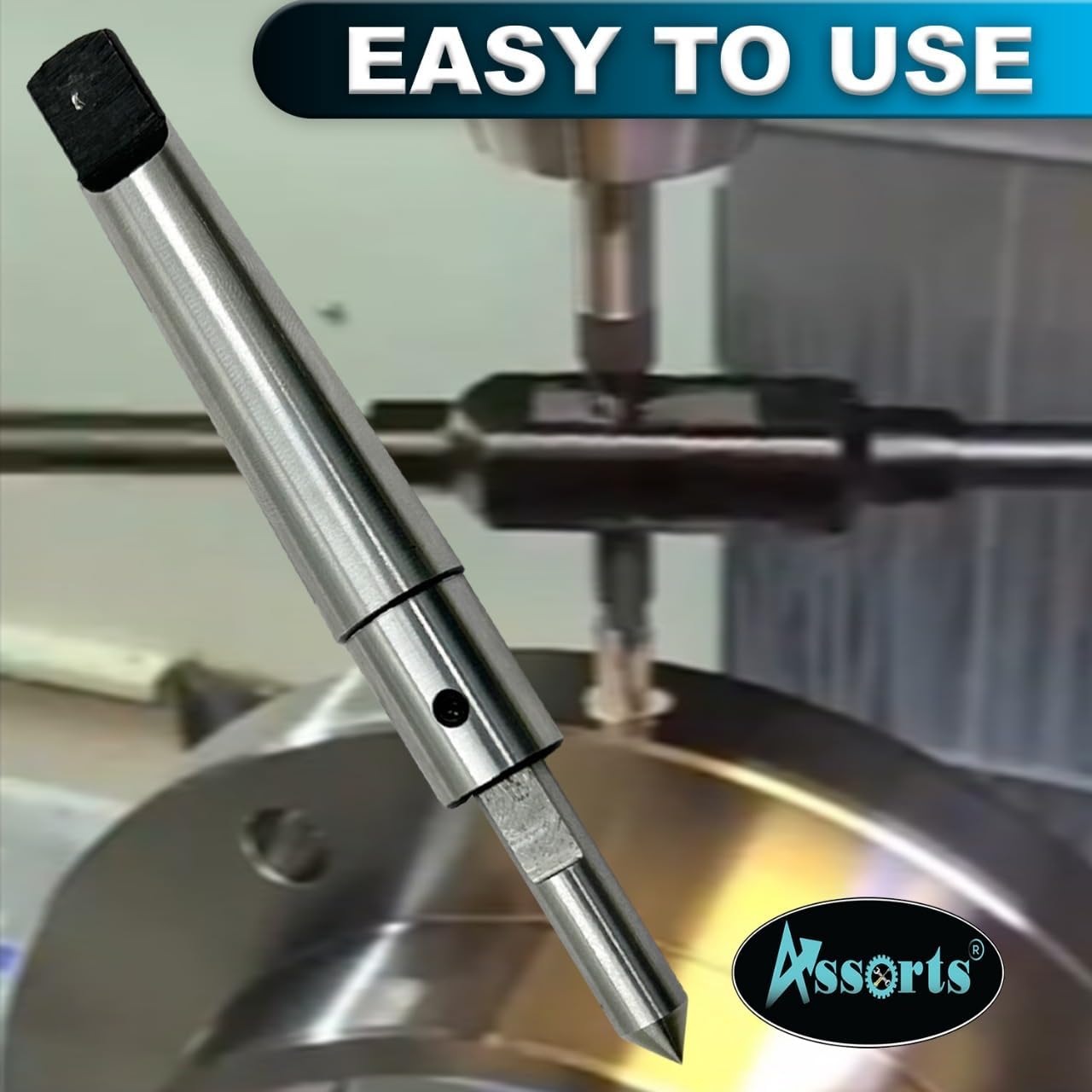Assorts MT2 Shank (Teng) Spring Center Tap Guide Tool to Align Tap for threading Lathe Mill Jig Bore