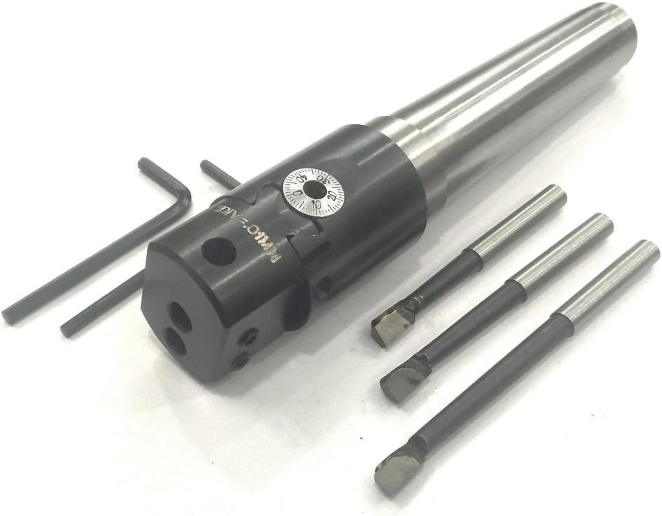 Precision 30 mm Micro Boring Head & MT3 (M12 x 1.75 Drawbar) & 3 boring bars