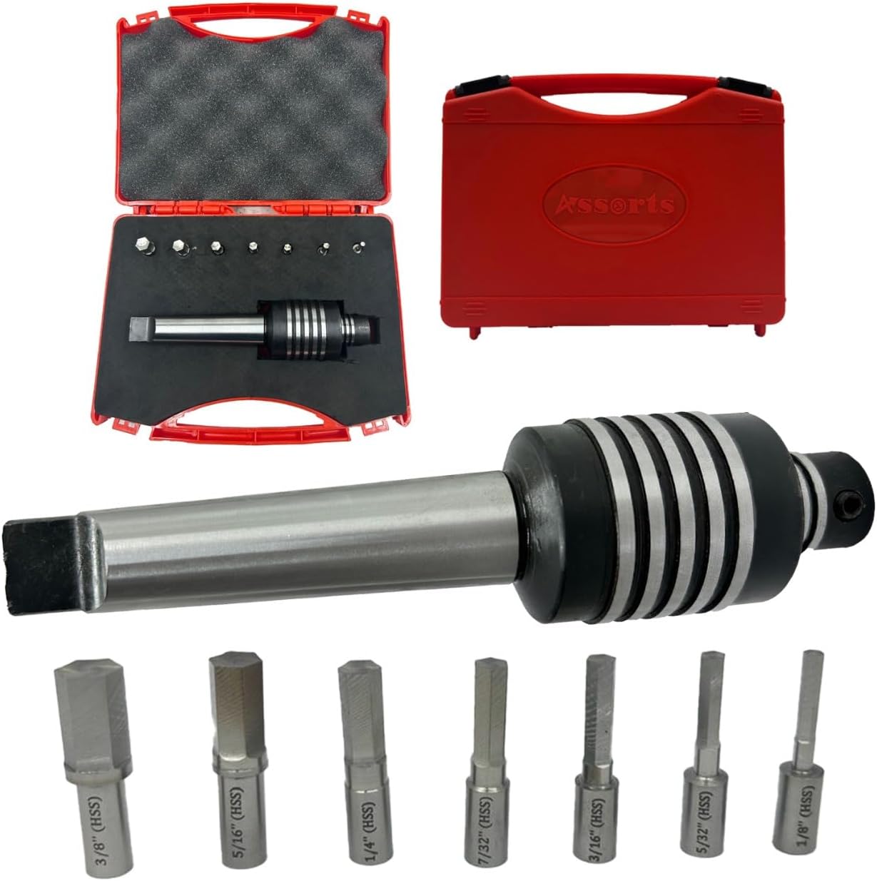Assorts New MT-3 Teng-Style Rotary Broach with 7 Hex Punches Set